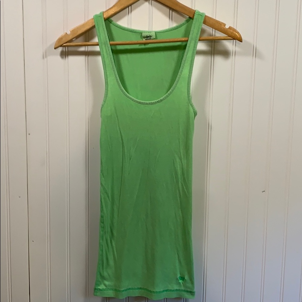 PINK VS green tank top
